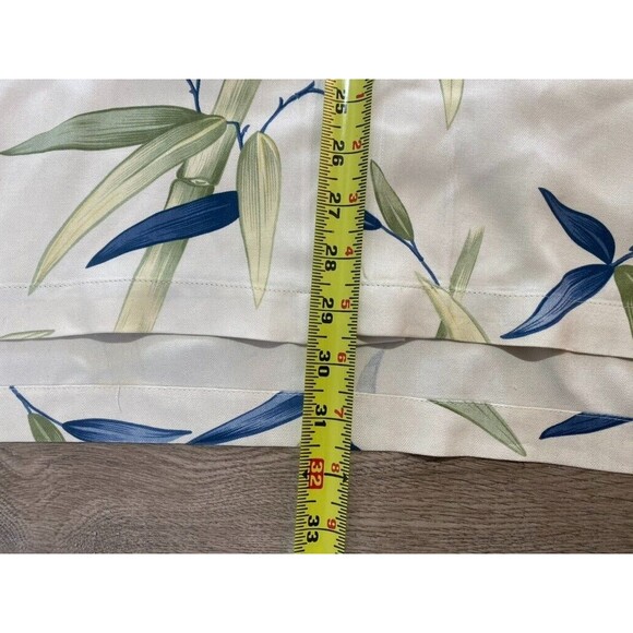 Bamboo Cay Tropical Hawaiian Camp Shirt Bamboo Tree Silk Ivory Mens Size L - Picture 6 of 7